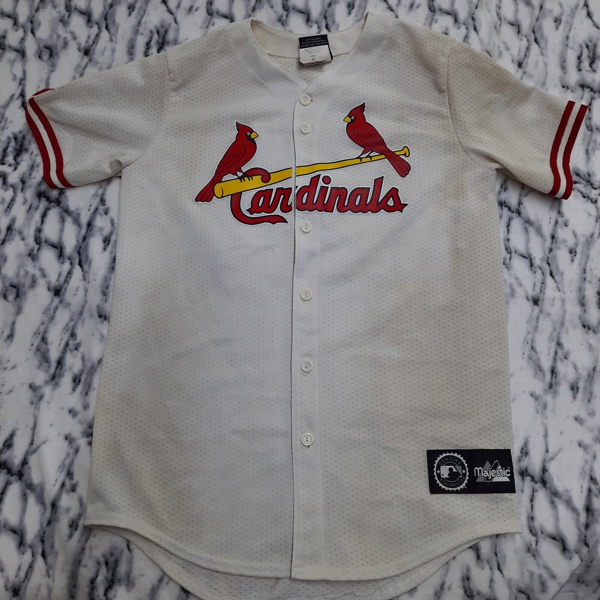 Size XL Majestic St Louis Cardinals Mark McGwire Jersey PTP