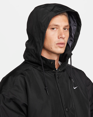 $300 Nike NSW Sportswear Swoosh Puffer Jacket Black FB7852-010