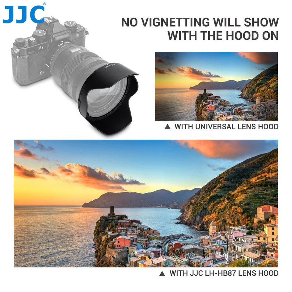 Reversible HB-87 Lens Hood Bayonet Shade for Nikon Nikkor Z 24-70mm f/2.8 S Lens - Image 2 of 4