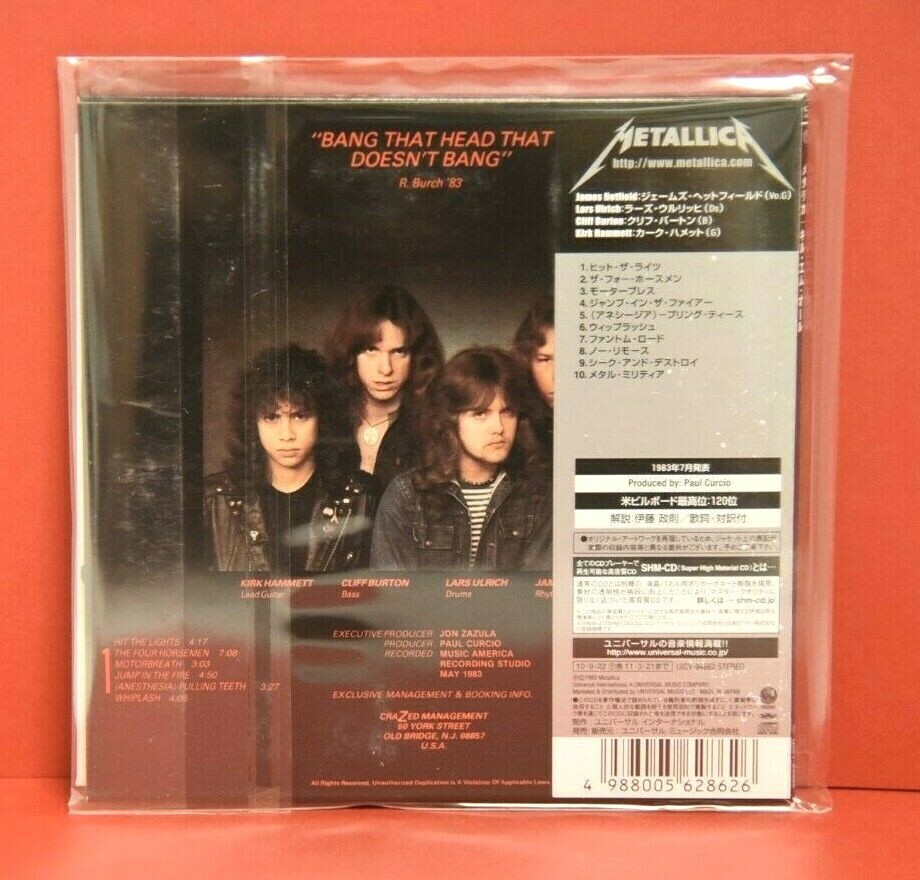 METALLICA - KILL 'EM ALL - SHM-CD - MINI LP JAPAN - MINT | eBay