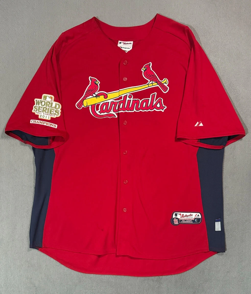 Maillot Baseball Cardinals - Lance Berkman 2011 Gold World Series - Majestic - L