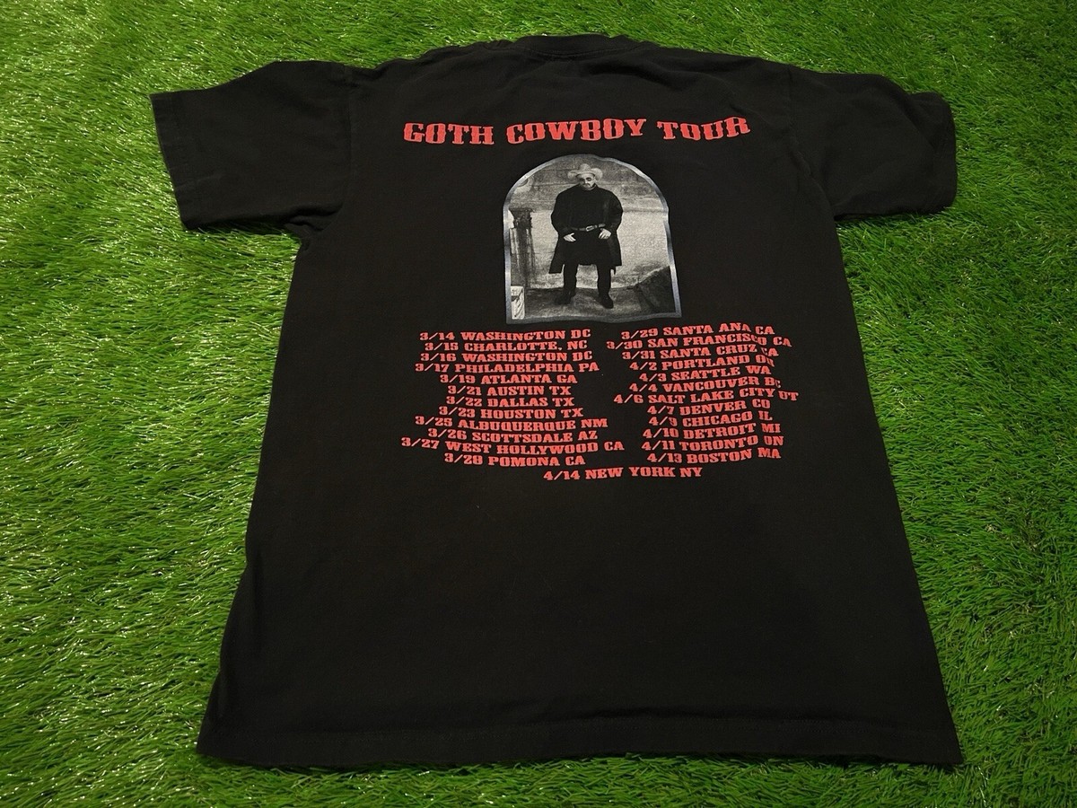 Rare Lil Tracy 2019 Goth Cowboy Tour Date Rap Shirt Rapper Concert