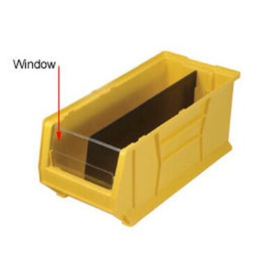 Quantum Storage Clear Window for QUS951 Hulk Bins - 8.25 x 23.87 x9 in-Pack of 6