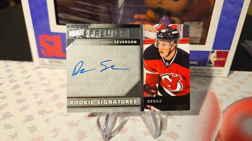 2014-15 Damon Severson Upper Deck Premier Auto Rookie Card New Jersey Devils