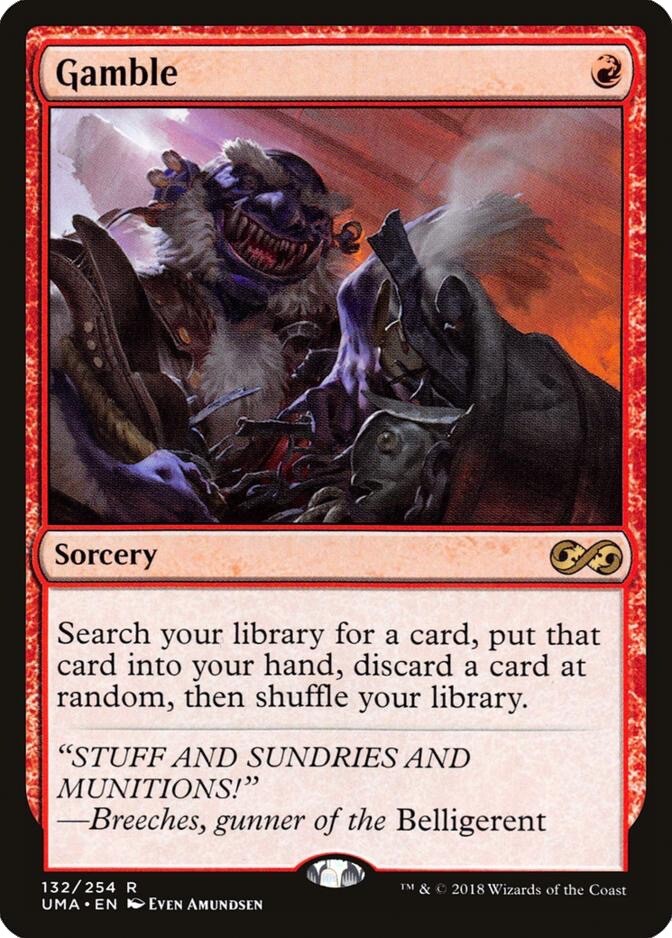 Gamble - Magic the Gathering (MTG) - Ultimate Masters - Rare - 080 - NM