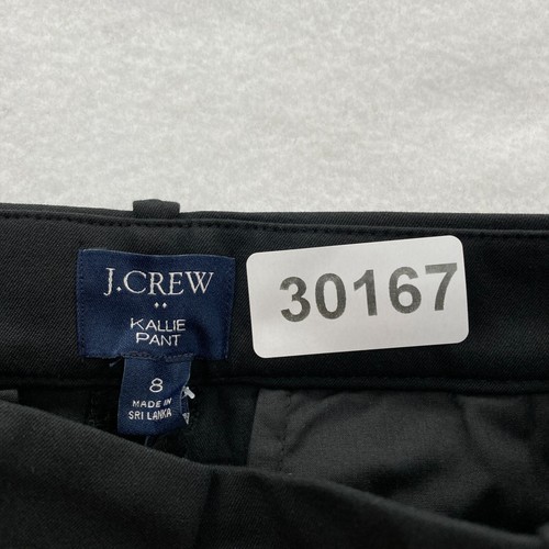 J.Crew Kallie Pants Women's 8 Straight Leg Black Stretch Casual Career Ankle NWT - Picture 4 of 13