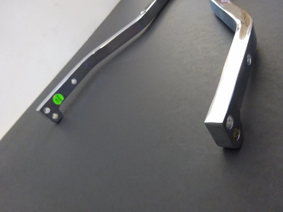 Respaldo cromado MOTOVAN Elite cuadrado corto 13 3/8 barra Sissy 16-2291 273802 NOS Foto 4 de 4