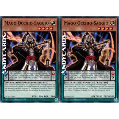 2x WEISSER AUGENMAGIER (Wisdom-Eye Magician)   Common   OP19 IT020   Unl   Yugioh