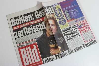 BILDzeitung 27.07.1999 Juli 27.7.1999 Geschenk 21. 22. 23. 24. Geburtstag