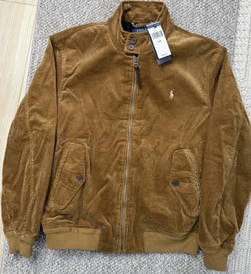 Polo Ralph Lauren Men's Wide Wale Corduroy Full Zip Jacket Brown
