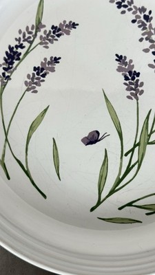 Le Creuset Lavender Flowers Set Of 4 Dessert Plates 7.5” Romantic