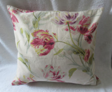 Laura Ashley Gosford Cranberry Floral Feather Cushion 45cm x 45cm