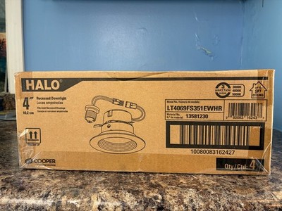 Halo 4'' Recessed Downlight LT4069FS351EWHR Cooper Lighting Solutions Qty 4