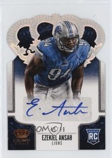 2013 Crown Royale Silver Holo Die-Cut Signatures 45/99 Ezekiel Ansah Auto 0u2j