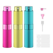8ml Travel Perfume Bottle Refillable, Atomizer Sprayer for Cologne 3PCS