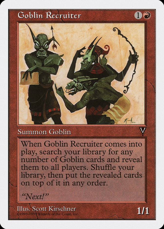 MTG Goblin Recruiter  - Anthologies #038
