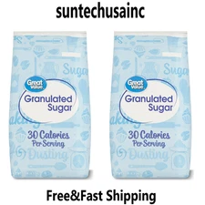 Great Value Pure Granulated Sugar, 10lb,New (2 Pack)