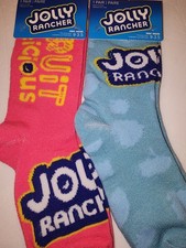 New Kids Jolly Rancher 2 Pair Socks Size 9-3.5