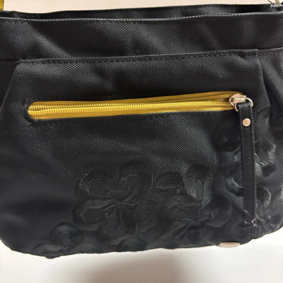 Bolso Bandolera Haiku Ecológico Viaje Senderismo Nylon Negro Bordado Foto 3 de 4