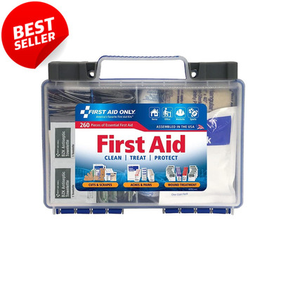 OSHA First Aid Kit 50 Person 260pc All Purpose Business Home Car - US