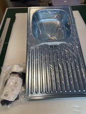 Rieber Single Bowl Stainless Steel Kitchen Sink With Drainer With Waste Kit