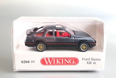 Ford Sierra XR4i - mercurygreymetallic lackiert / rot - Wiking 020449 1:87 NEU