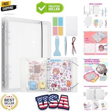 Reusable Sticker Album with 100 Sheets, Collecting Book with Pockets, A5