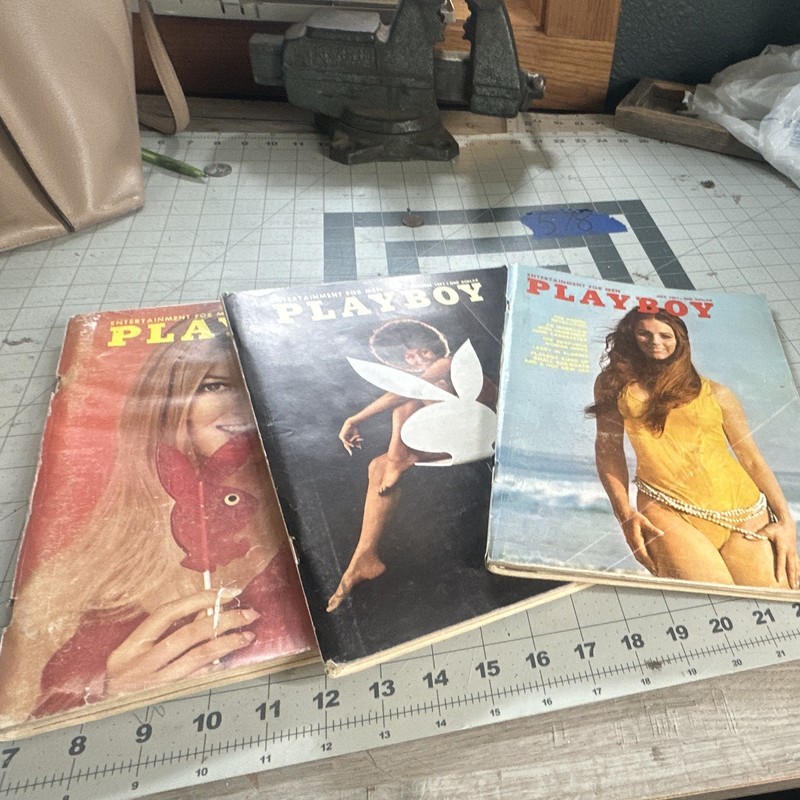 Playboy Vintage Magazines 1971 October ,July,and march