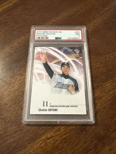 2013 BBM ROOKIE EDITION PITCHING #42 SHOHEI OHTANI ROOKIE RC PSA 7 MVP ⚾️🔥⚾️🔥