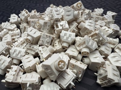 110 NovelKeys x Kailh Box Cream Mechanical Keyboard Switches, Linear 