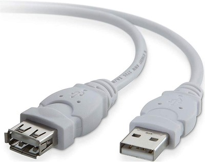 Belkin 1,8 m weiß USB 2.0 4-polig USB Typ A Verlängerungskabel - F3U153cp1,8 MWHT