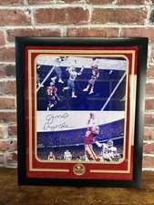 Joe Montana/Dwight Clark “ The Catch” Authentic Original Autograph AUTHENTICATED
