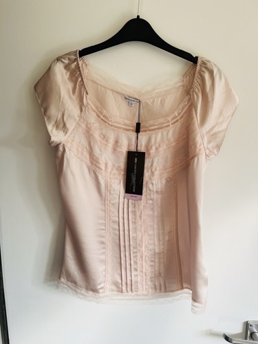 M&S Limited Edition 100% Silk Blush Pink Blouse – UK Size 12 – BNWT