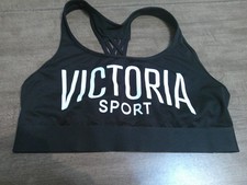 Victoria's Secret Victoria Sport Racerback Sports Bra Black  White M