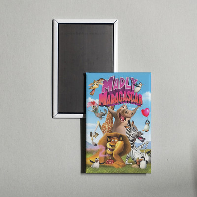 Madly Madagascar Mini Movie Poster Fridge Locker Magnet