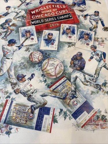 Pat Coffman Huss Printing Of The Chicago Cubs - Signed & Numbered 305/400 - Picture 4 of 7