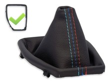 SCHALTMANSCHETTE FUR BMW X1 E84 SCHALTSACK ECHTELEDER NAHT ///M + RAHMEN