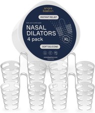 Nasal Dilators for Sleeping - 4 of X-Large ONLY XL Soft Silicone Nasal Cones -