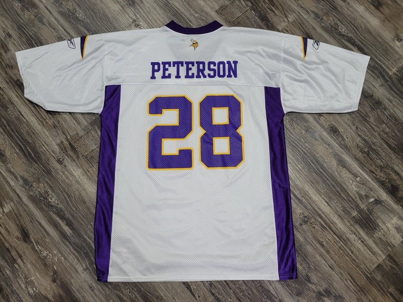  NFL Minnesota Vikings Adrian Peterson Jersey Mens LARGE