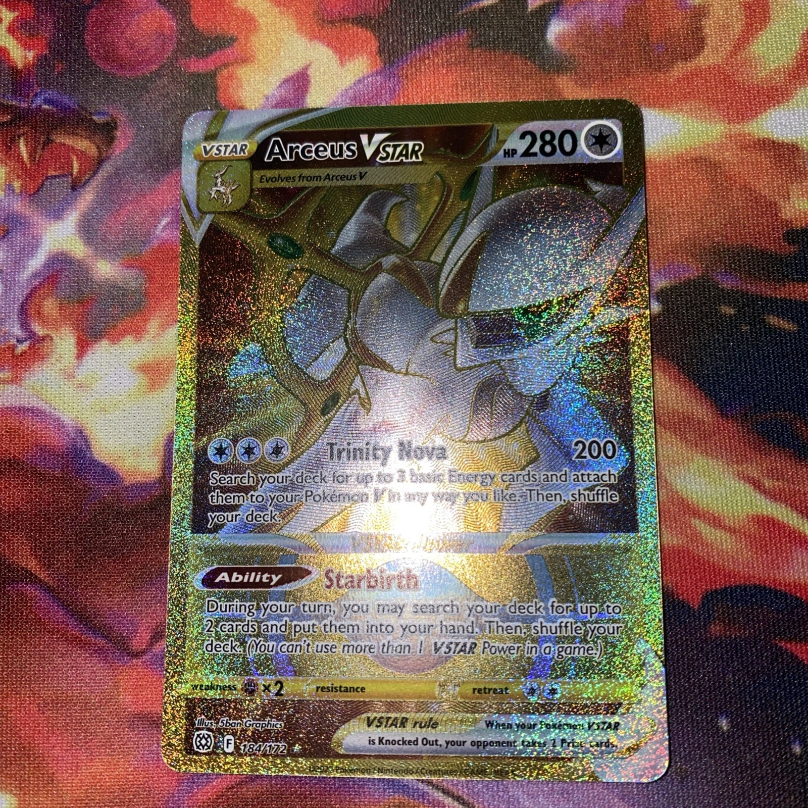 Arceus VSTAR (Secret) 184/172 Swsh09: Brilliant Stars Holo