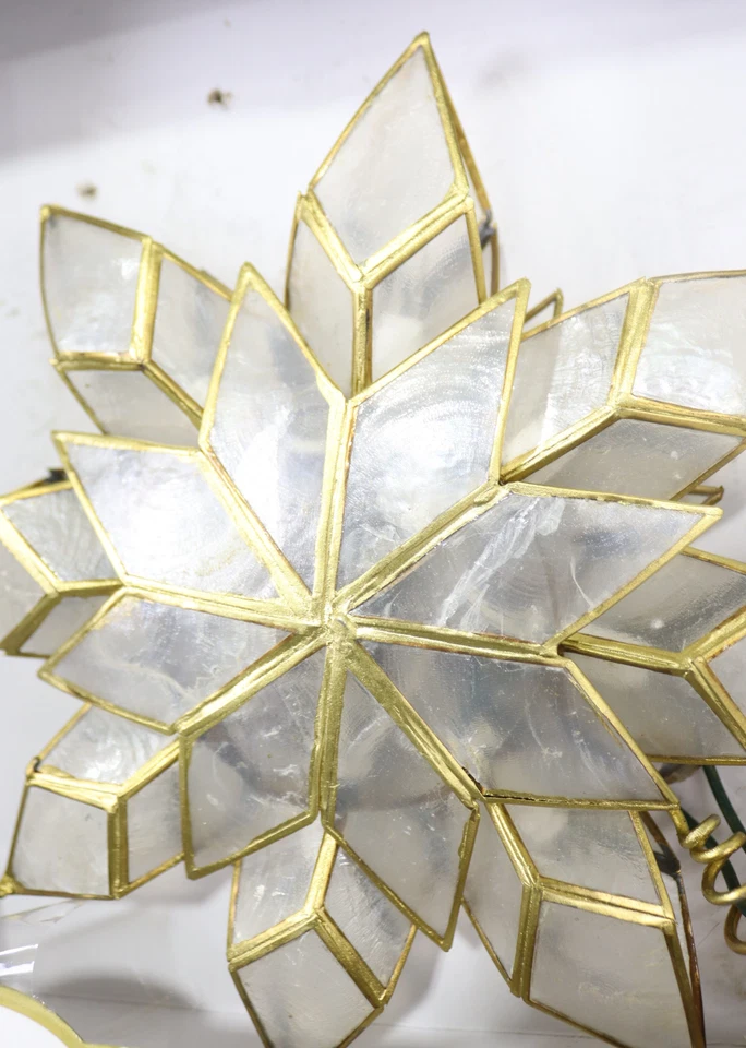 Copa de árbol Kurt Adler 10" Light Capiz Clear Star Foto 3 de 4