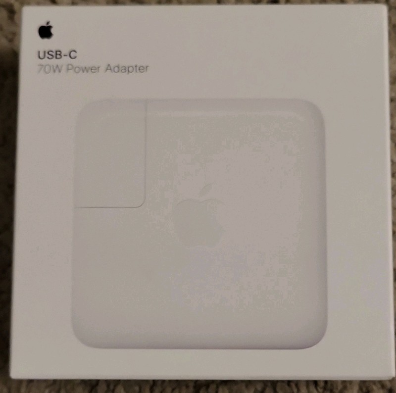 Apple 70W USB-C Power Adapter 20V 3.5A White For MacBook MXN53AM/A new sealed