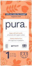 Pura Plant Based Baby Diapers Trial Size 1 3 Pack