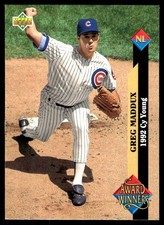 Greg Maddux 1993 Upper Deck #488 Cubs MLB READ FREE SHIPPING AutographDen
