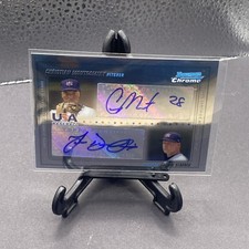2010 Bowman Chrome Christian Montgomery John Simms USA Dual Auto Autograph /500