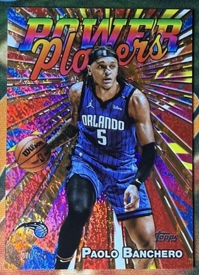 2025-26 Topps - Power Players Paolo Banchero #PP-2 Orange Holofoil /25