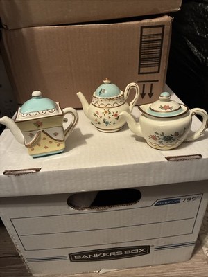 Lot Of 3 Miniature (3 ) WMG Teapot (Lids Don t Come Off) Preowned