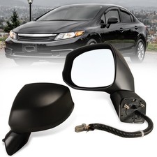 Left Driver Side Mirror For 2012-2015 Honda Civic Power Glass 76252tr0a01 3pin