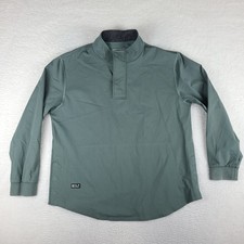 BYLT Premium Basics Sweater Mens 2XL XXL Sage Green Elite Fairway Pullover Snap