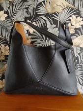 Image of Dune London Dearest Black Leather Shoulder Bag. New.